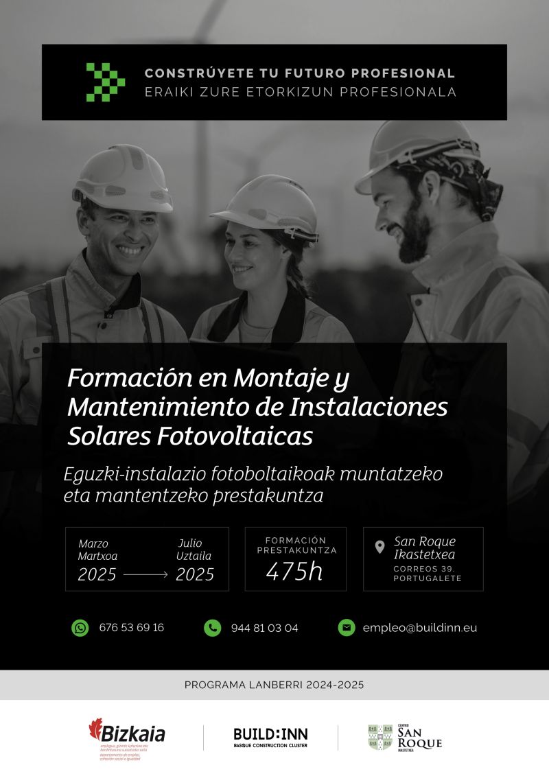 Montaje y mantenimiento de instalaciones solares fotovoltaicas